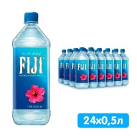 Вода Фиджи / Fiji 0.5 литра, без газа, пэт, 24 шт. в уп.