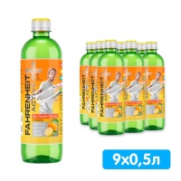 Напиток Фаренгейт Актив / Fahrenheit Active со вкусом цитрусовых 0.5 литра, без газа, пэт, 9 шт. в уп.	