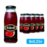 Сок Свелл / Swell гранатовый 0.25 литра, 8 шт. в уп.