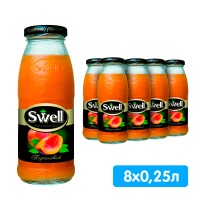 Нектар Swell / Свелл  Персик 0.25 литра, 8 шт. в уп.