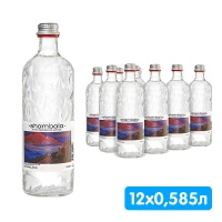 Вода Шамбала 0.585 литра, газ, стекло, 12 шт. в уп.