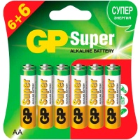 Батарейки GP Super LR6 AA 12 шт. в уп.
