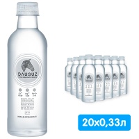 Вода Dausuz 0.33 литра, без газа, пэт, 20 шт. в уп.