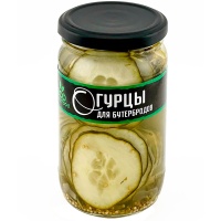 Огурцы EcoFood для бутербродов 350 гр