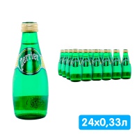 Вода Мейсон Перье / Maison Perrier 0.33 литра, газ, стекло, 24 шт. в уп.