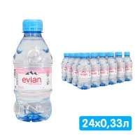 ���� Evian 0.33 �����, ��� ����, ���, 24 ��. � ��.