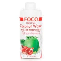 Кокосовая вода с соком граната Foco 0.33 литра, без газа, тетра-пак, 12 шт. в уп.