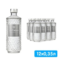 Вода Graffaqua 0.35 литра, без газа, стекло, 12 шт. в уп.