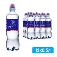 Вода Жемчужина Байкала / Baikal Pearl 0.5 литра, спорт, без газа, пэт, 12 шт. в уп.