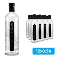 Кремниевая родниковая вода СиЭнержи / SiEnergy 0.5 литра, газ, стекло, 12 шт. в уп.