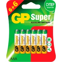 Батарейки GP Super LR03 AAA 12 шт. в уп.