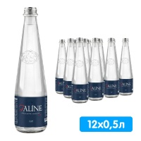 Вода Жалин / Jaline 0.5 литра, газ, стекло, 12 шт. в уп.