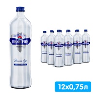 Вода Пилигрим Premium 0,75 литра, без газа, стекло, 12 шт. в уп.