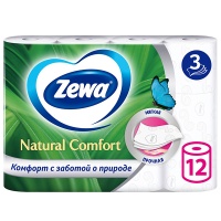 Туалетная бумага Zemma Natural Comfort 3 слоя (12 шт)