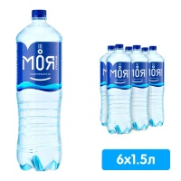Вода Моя стихия 1.5 литра, газ, пэт, 6 шт. в уп.