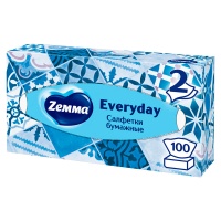Косметические салфетки Zemma everyday 2-х сл.(100шт)