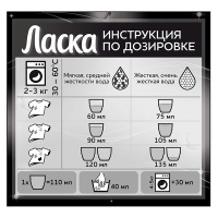 Средство для стирки Ласка Восстановление для тёмного 4 литра