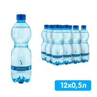Вода Сила воды Карелия 0.5 литра, газ, пэт, 12 шт. в уп.
