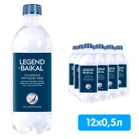 Вода Legend of Baikal 0.5 литра, без газа, пэт, 12 шт. в уп.