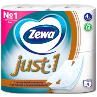 Туалетная бумага Zemma Just1 белая 4х-слойная (4шт.)