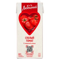 Напиток сокосодержащий Любимый Спелый томат 0.95 литра