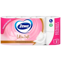 Туалетная бумага Zemma Ultra Sof белая 4х-слойная (8шт.)