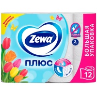 Туалетная бумага Zemma Плюс белая 2 слоя (12шт.)