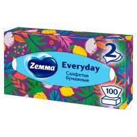 Косметические салфетки Zemma everyday 2-х сл.(100шт)