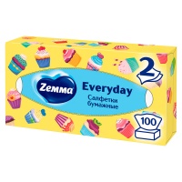 Косметические салфетки Zemma everyday 2-х сл.(100шт)