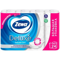 Туалетная бумага Zemma Deluxe белая 3х-слойная (24шт.)