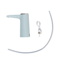 Помпа Aqviol 06 электрическая на аккумуляторе с USB-адаптером для 19л бутылей, голубая