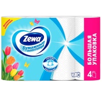 Бумажные полотенца Zemma белые 2 слоя (4 шт)