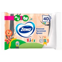 Влажная туалетная бумага Zemma Kids 40 листов