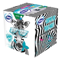 Салфетки Zewa / Зева Kids Cotton Touch бумажные с хлопком 3D коробка 3-х сл 60шт (1шт)