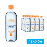 Легкая вода Лангвей 100 Красота 0.5 литра, без газа, пэт, 12 шт. в уп.
