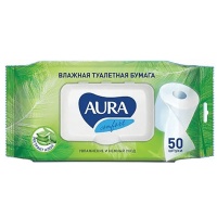 Влажная туалетная бумага Aura Ultra Comfort 50 шт