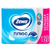 Туалетная бумага Zemma Плюс белая 2 слоя (12шт.)